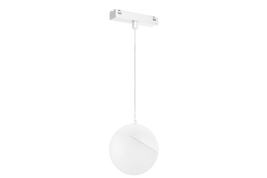 Трековый магнитный светильник Arlight MAG-VIBE-EMISFERO-HANG-R100-6W Warm3000 (WH, 130 deg, 48V) 044456