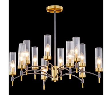 Люстра на штанге Illumico IL5177-6+6PLS-29 BRASS TUBO
