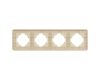Рамка на 4 поста алюминиевая Arlight FRM-AKIRY-AL-4-GD 049733