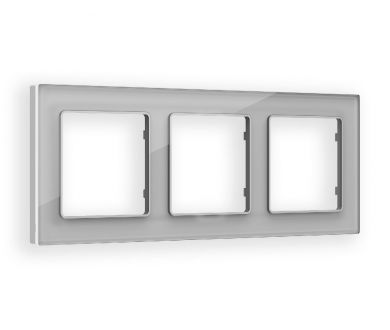Рамка трехместная Ambrella Volt Platos AF330403
