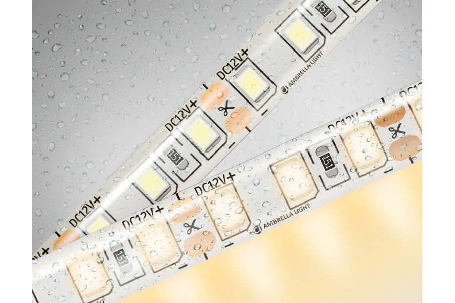 Светодиодная лента Ambrella Light LED Strip 12В 2835 9,6Вт/м 3000K 5м IP65 GS1201