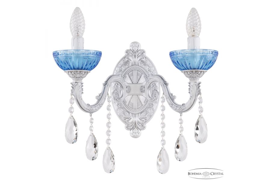 Бра Bohemia Ivele Crystal AL7901B10/2/175 B WMN P Aquamarine/M-1G