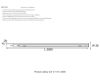 Шинопровод однофазный с питанием и заглушкой Crystal Lux CLT 0.11 01 L3000 BL