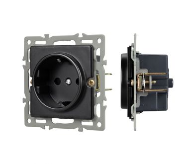 Механизм электрической розетки Arlight SCT-GP-MEU-PL-BK (250V, 16A) 043740
