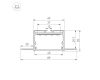 Профиль Arlight LINIA45-FANTOM-3000 ANOD (Алюминий) 059471