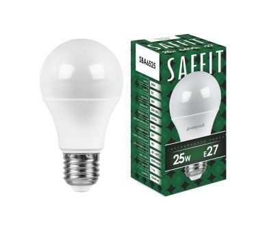 Лампа светодиодная Saffit SBA6525 шар E27 25W 6400K 55089