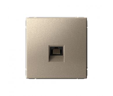 Розетка компьютерная RJ45 Systeme Electric ArtGallery Шампань кат. 5е GAL000583