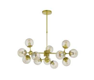 Подвесная люстра Lumina Deco Zodiak LDP 160-12 GD
