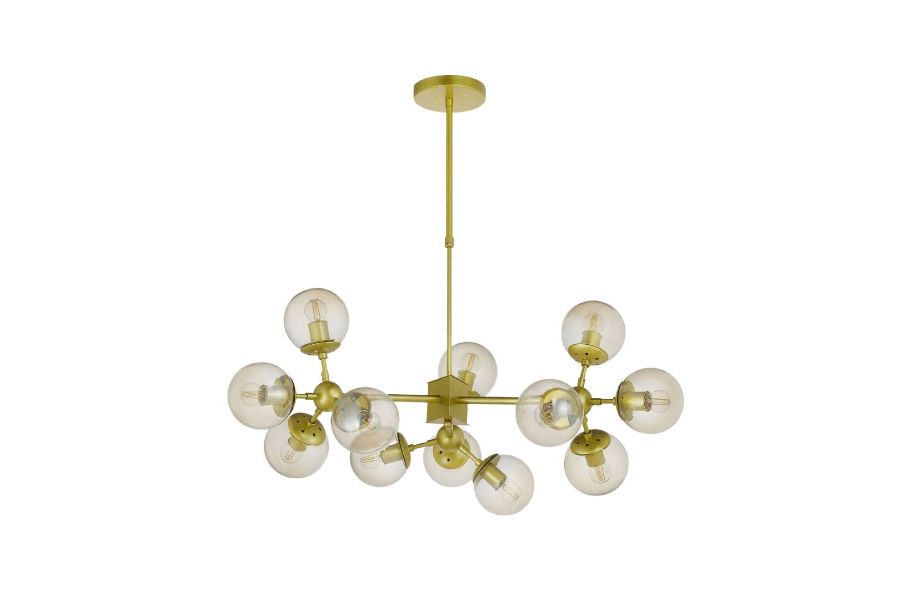 Подвесная люстра Lumina Deco Zodiak LDP 160-12 GD
