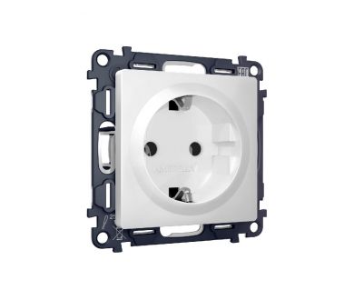 Комплект механизма розетки с/з на винтовых зажимах Ambrella Volt Alfa MA126010