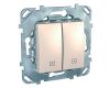 Выключатель двухклавишный для жалюзи Schneider Electric Unica MGU5.208.25ZD
