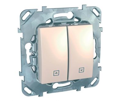 Выключатель двухклавишный для жалюзи Schneider Electric Unica MGU5.208.25ZD