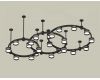Комплект подвесного светильника Ambrella Light Techno Ring XR92222200 (A9222, A9227, C9233, C9242, C9238, C9232, N8462, N8478)