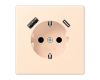 Розетка 2K+З USB Typ AC Jung LC1520-15CA238