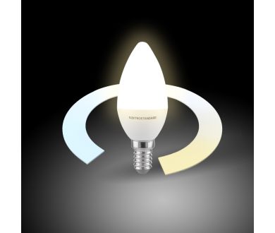 Умная светодиодная лампа Elektrostandard свеча матовая E14 5W 3300/4200/6500K 4690389174216