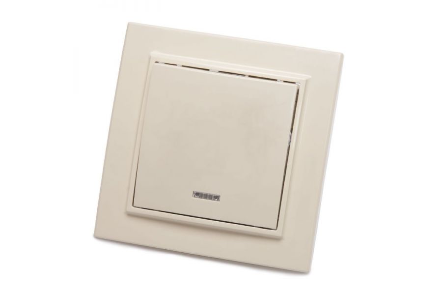 Выключатель 1-клавишный с индикатором Stekker PSW10-9001-02 250В 10А 39228