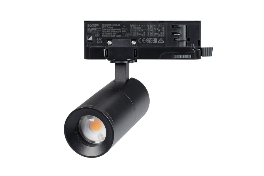 Трековый трехфазный светильник Arlight LGD-ARTEMIS-TRACK-4TR-R55-12W Warm2700 (BK, 8-80 deg, 230V) (IP20 Металл) 062276