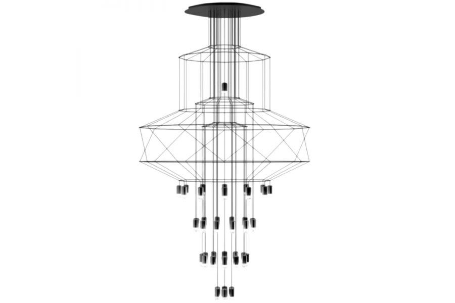Каскадная люстра ImperiumLoft Vibia Wireflow 75394-22