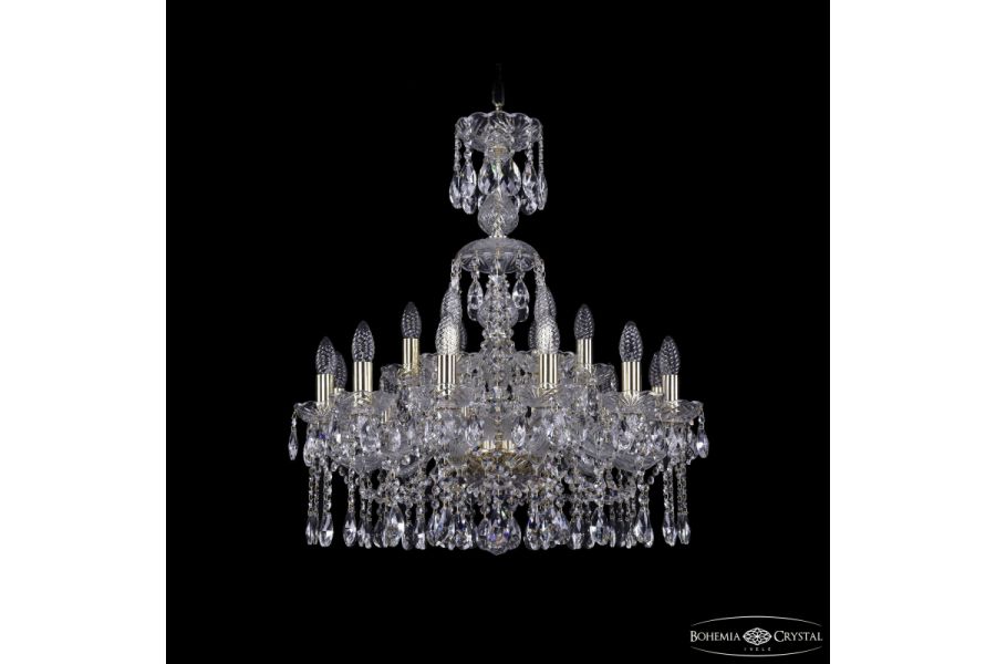 Подвесная люстра Bohemia Ivele Crystal 1413/12+6/220/XL-74 G