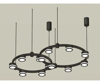 Комплект подвесного светильника Ambrella Light Techno Ring XR92091003 (A9209x2, C9238, C9232, N8415)