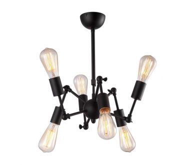 Купить Подвесная люстра Arte Lamp A9190LM-6BK Подвесная люстра Arte Lamp A9190LM-6BK