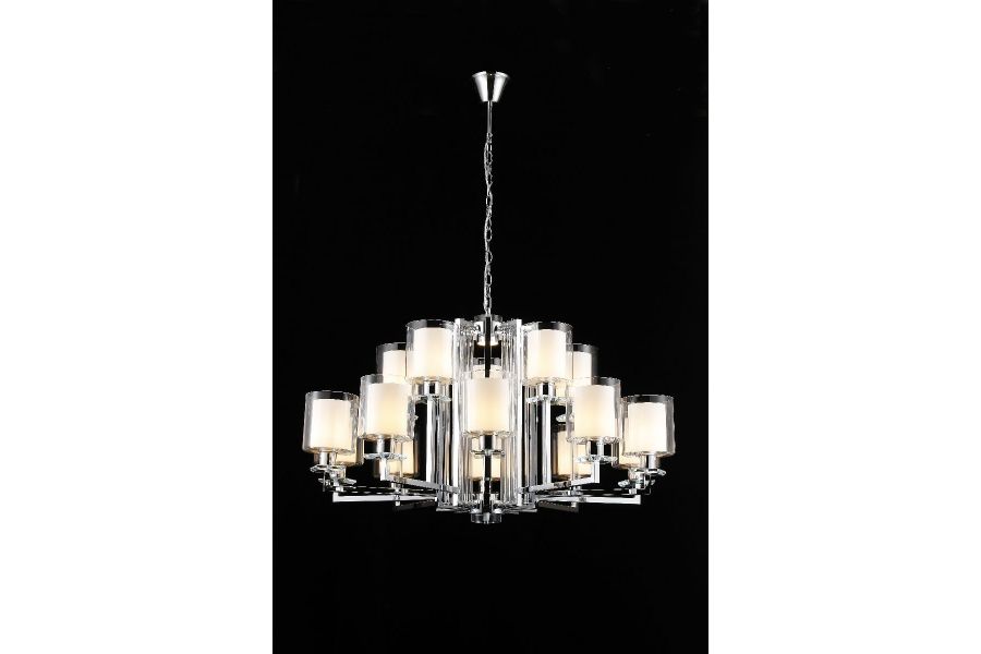 Подвесная люстра iLamp King RM6201-10+5 CR+CL