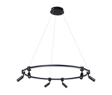 Подвесная люстра Arte Lamp Ring A2186SP-1BK