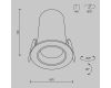 Встраиваемый спот Maytoni Technical Focus Led Technical DL125-L12-4K-B