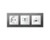 Рамка 3-постовая Schneider Electric Merten System M MTN403314