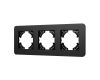 Рамка на 3 поста алюминиевая Arlight FRM-AKIRY-SFAL-3-BK 049741