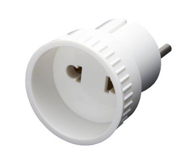 Адаптер сетевой Stekker б/з 10A 250V белый Feron ADP100520 39005