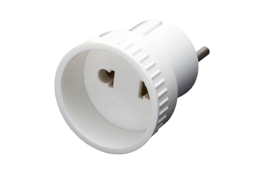 Адаптер сетевой Stekker б/з 10A 250V белый Feron ADP100520 39005
