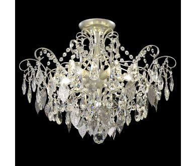 Потолочная люстра Crystal Lux ESMIRALDA PL6 SILVER