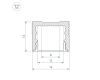Алюминиевый профиль Arlight SL-Slim-H13M-2000 Black 032997