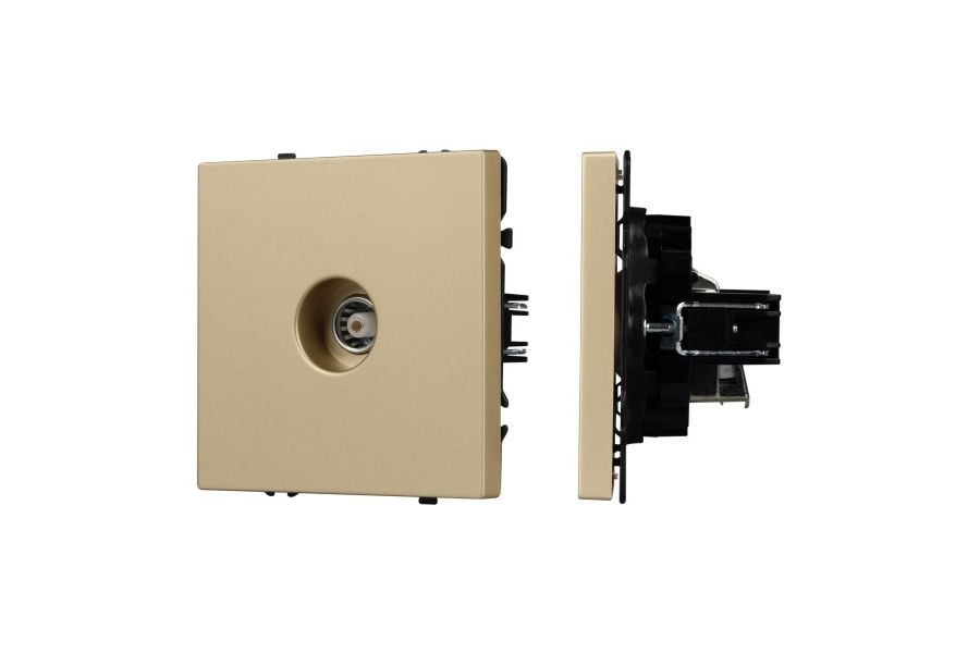 Механизм телевизионной розетки Arlight SCT-NOBE-MTV1-SFPL-GD (Золотой песок) 054294