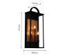 Уличный настенный светильник  Favourite Lume 4299-3W
