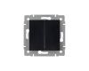 Механизм выключателя двухклавишный непроходной Arlight SWT-MK02-PL-BK-V (250V, 10A) 049888