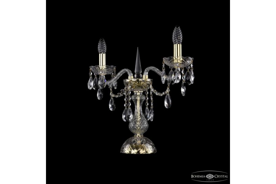 Настольная лампа Bohemia Ivele Crystal 1415L/2/141-39 G