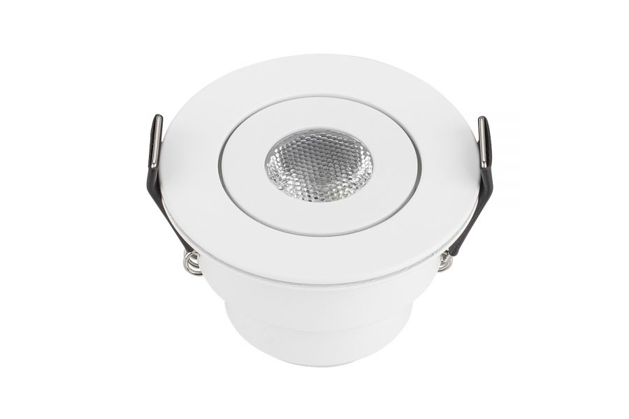 Встраиваемый мебельный светильник Arlight LTM-R52-3W Warm3000 (Белый, 30 deg, 230V) (IP40 Металл) 015393(1)