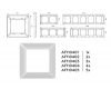 Рамка трехместная Ambrella Volt Line AF110403