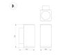 Уличный настенный светильник Arlight LGD-EVO-WALL-TWIN-S100x100-2x12W Day4000 (GR, 44 deg, 230V) 046194