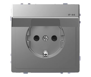 Розетка Schneider Electric Merten D-Life 16A с/з и крышкой MTN2314-6036