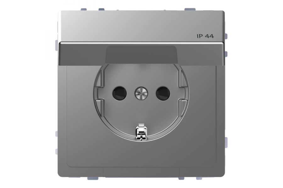 Розетка Schneider Electric Merten D-Life 16A с/з и крышкой MTN2314-6036
