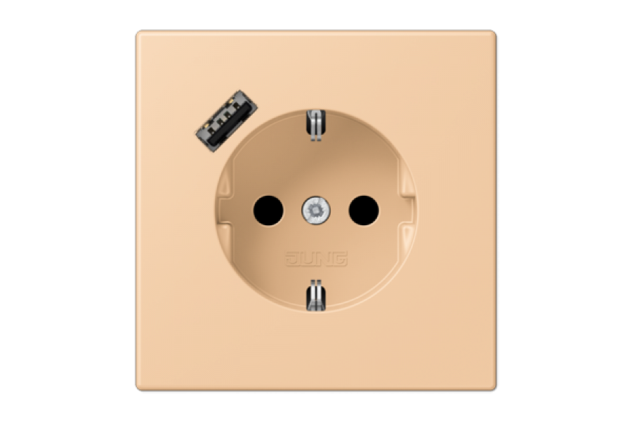 Розетка 2K+З USB Typ A Jung LC1520-18A237