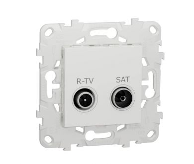 Розетка R-TV/SAT проходная Schneider Electric Unica New NU545618