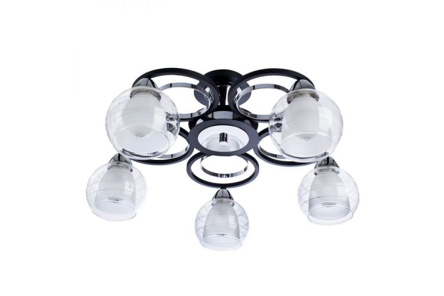 Потолочная люстра Arte Lamp Ginevra A1604PL-5BK
