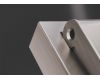 Накладка для розетки с заземлением защитными шторками и крышкой S70 Metal (никель) Voltum VLSM000811