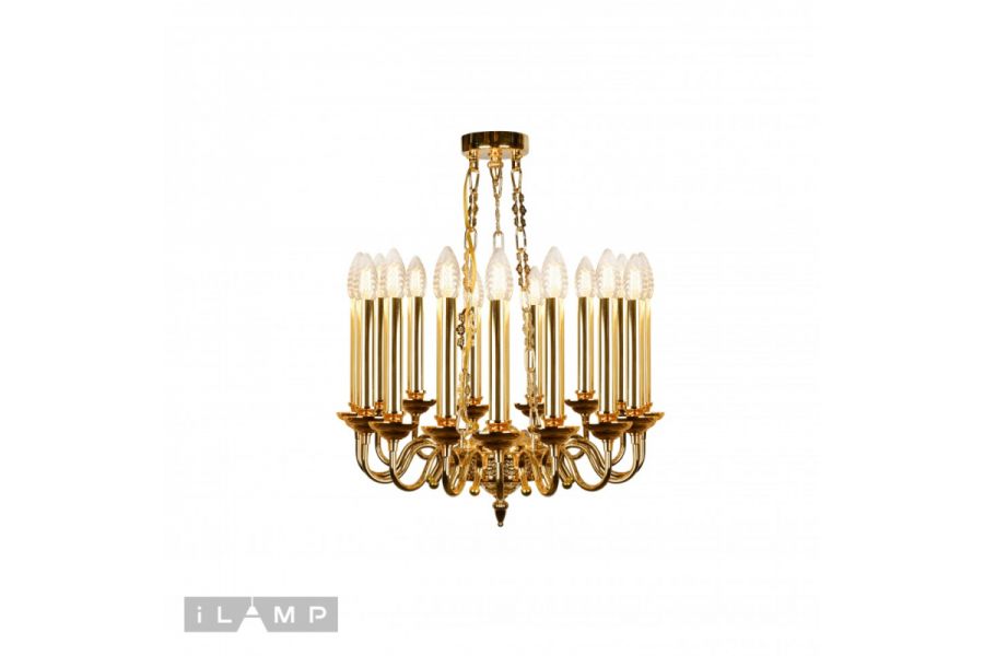 Подвесная люстра iLamp Louvre MD8551-15 GD