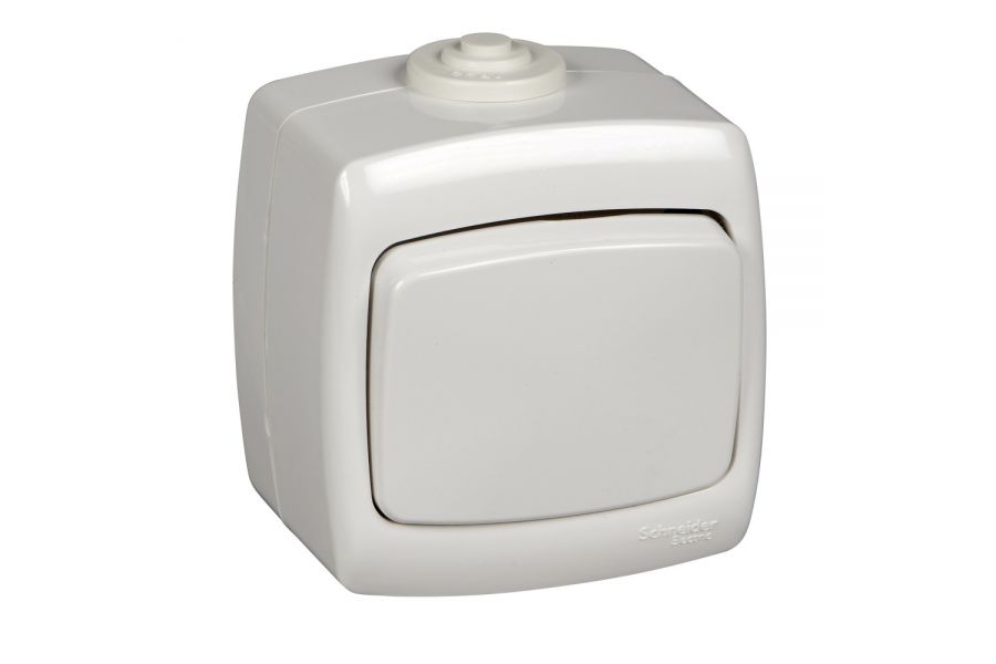 Выключатель 1-клавишный Schneider Electric Рондо VA66-102B-BI