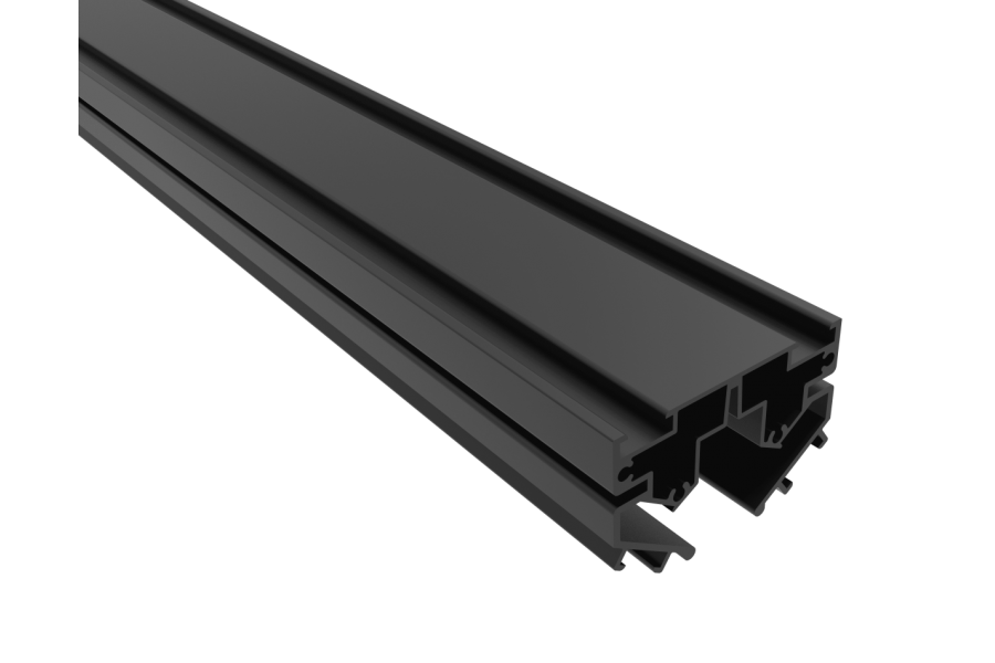 Встраиваемый магнитный шинопровод в натяжной ПВХ потолок Crystal Lux CLT 0.136 01 L2000 BL